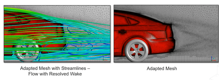 Adapted mesh for the DrivAer model.
