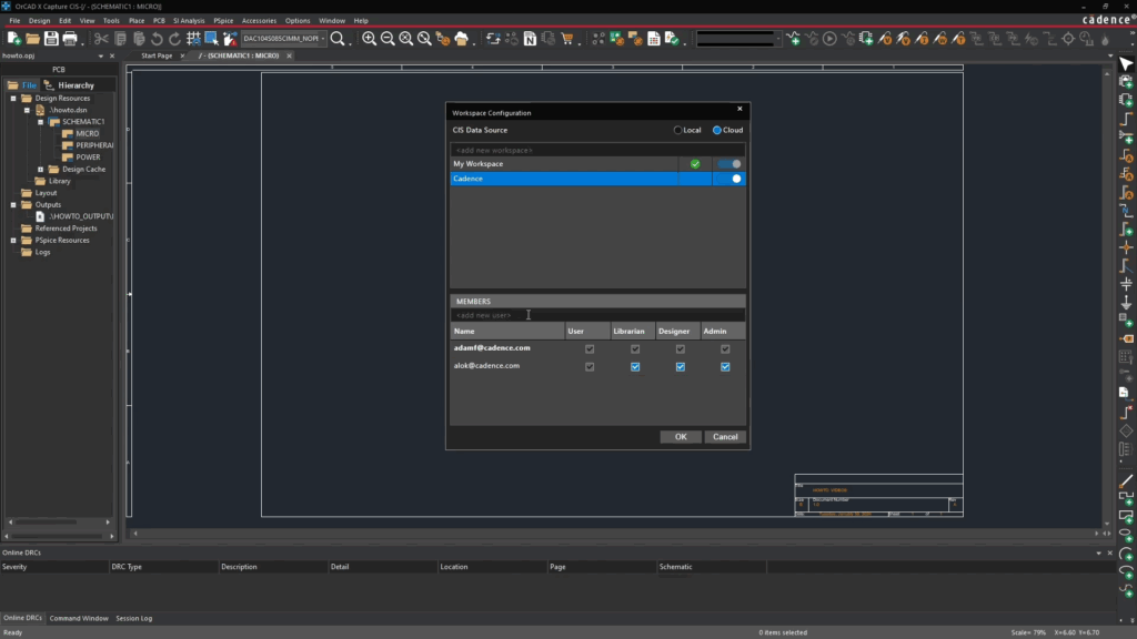 Library management audit, user rights